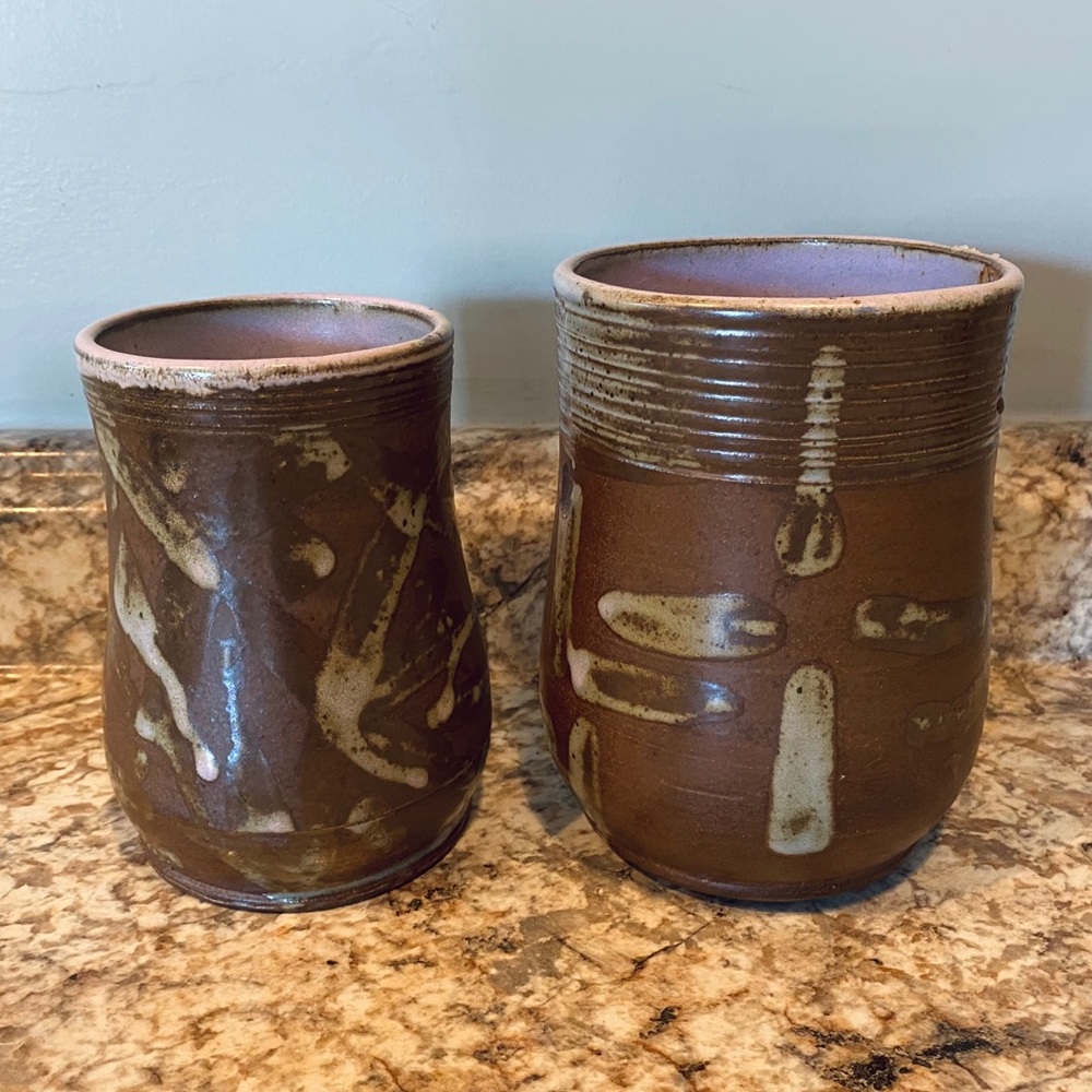 Handmade pottery ceramic utensil holders